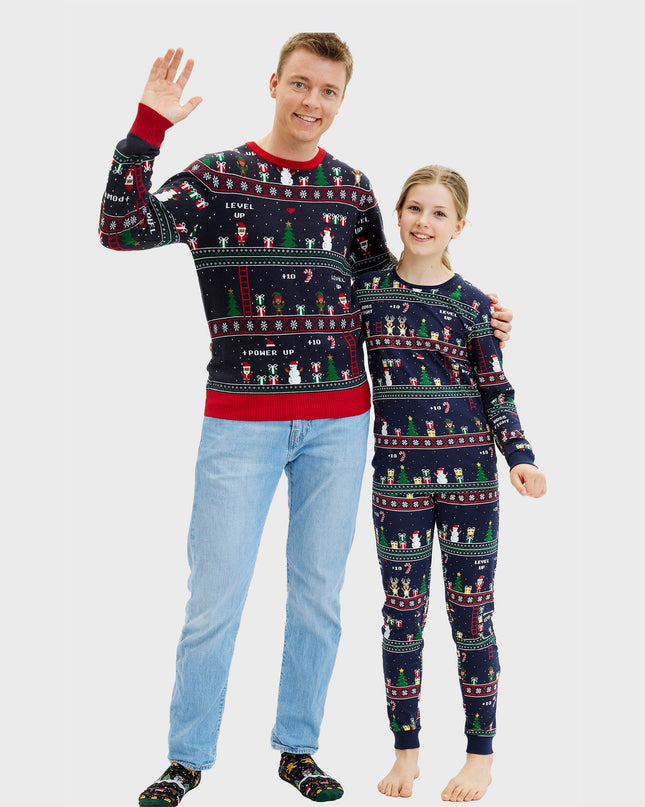 Vintage Gamer-Weihnachtspullover für Damen – Bestseller