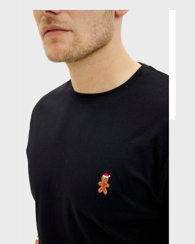 Weihnachtsplätzchen-T-Shirt – Schwarz für Herren