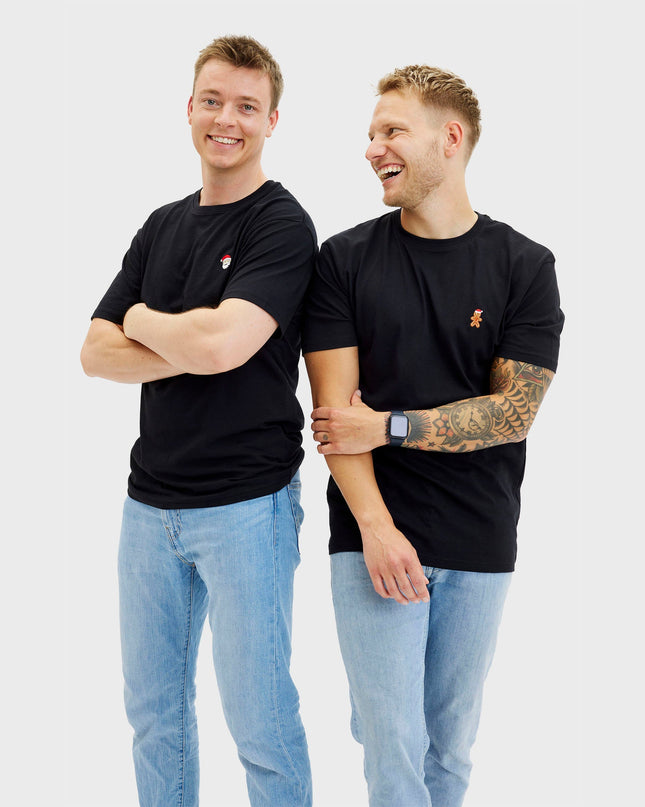 Weihnachtsplätzchen-T-Shirt – Schwarz für Herren