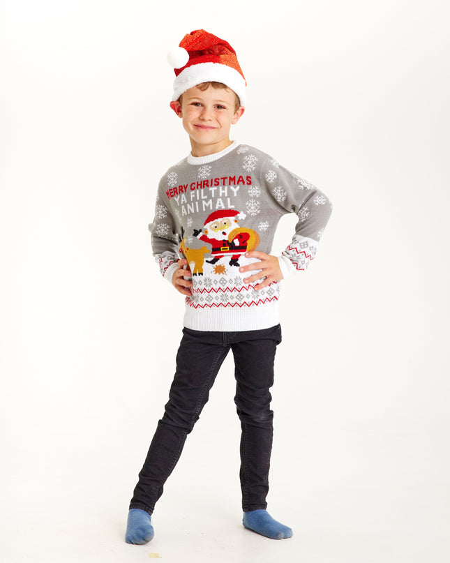 Ya Filthy Animal Weihnachtspullover für Kinder