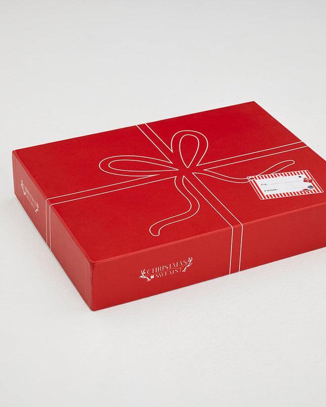 den fantastischen roten Weihnachtsanzug