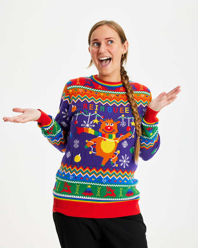 Reinqueer Weihnachtspullover für Damen - Bestseller