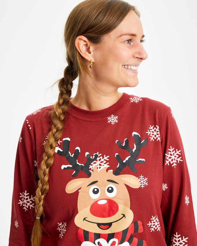 Weihnachtspyjamas mit Rudolph-Motiv für die ganze Familie