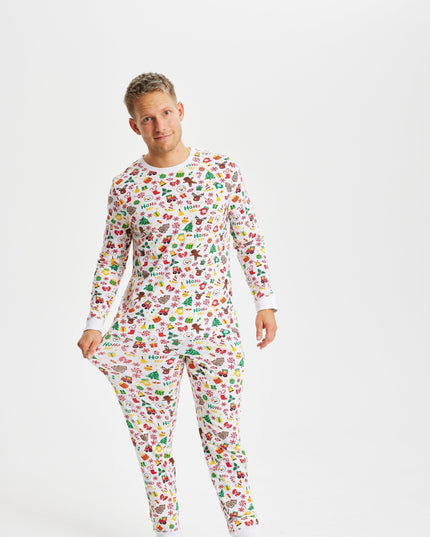 White Christmas Pajamas for Men