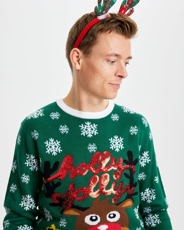 Holly Jolly Christmas Sweater for Men