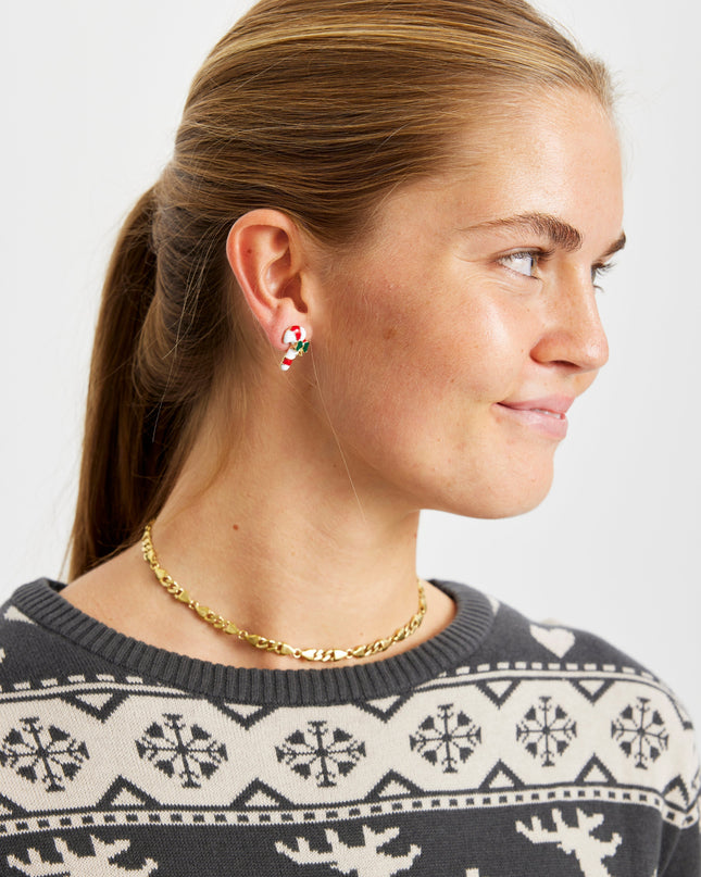 Zuckerstangen-Ohrringe für Kinder