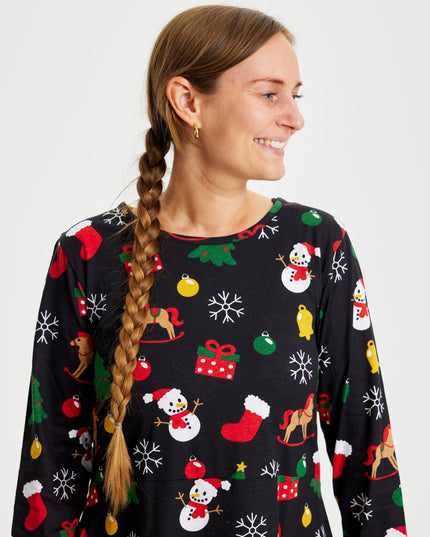 Schwarzes Weihnachtskleid