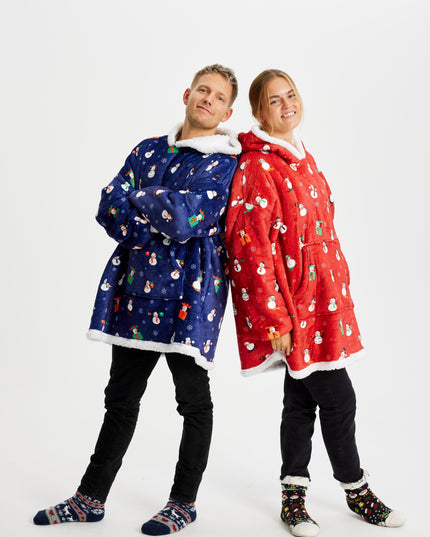 Red Snowman Dreamhoodie - HappyHoodies