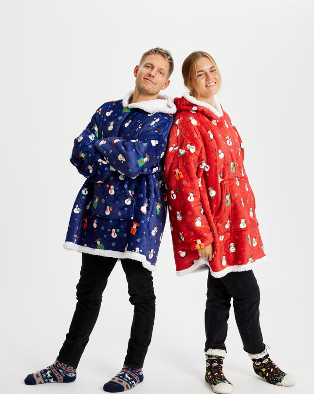 Red Snowman Dreamhoodie - HappyHoodies