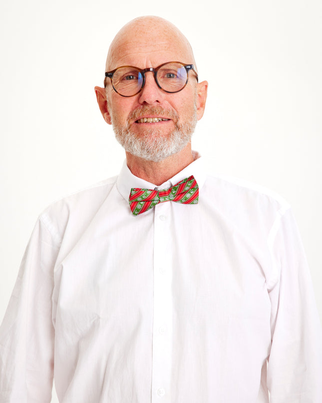 Red and Green Christmas Bow Tie for Kids