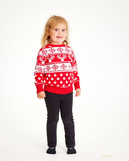 Classic Red Christmas Sweater for Kids - Bestsellers