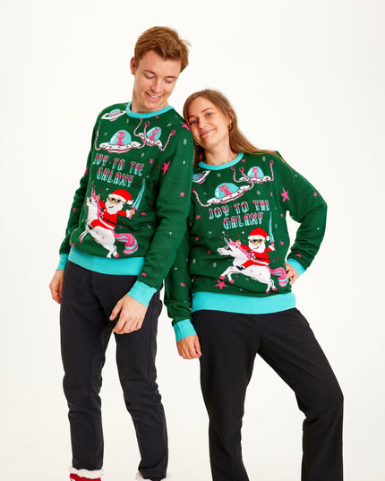 Joy To The Galaxy Weihnachtspullover für Damen - Bestseller