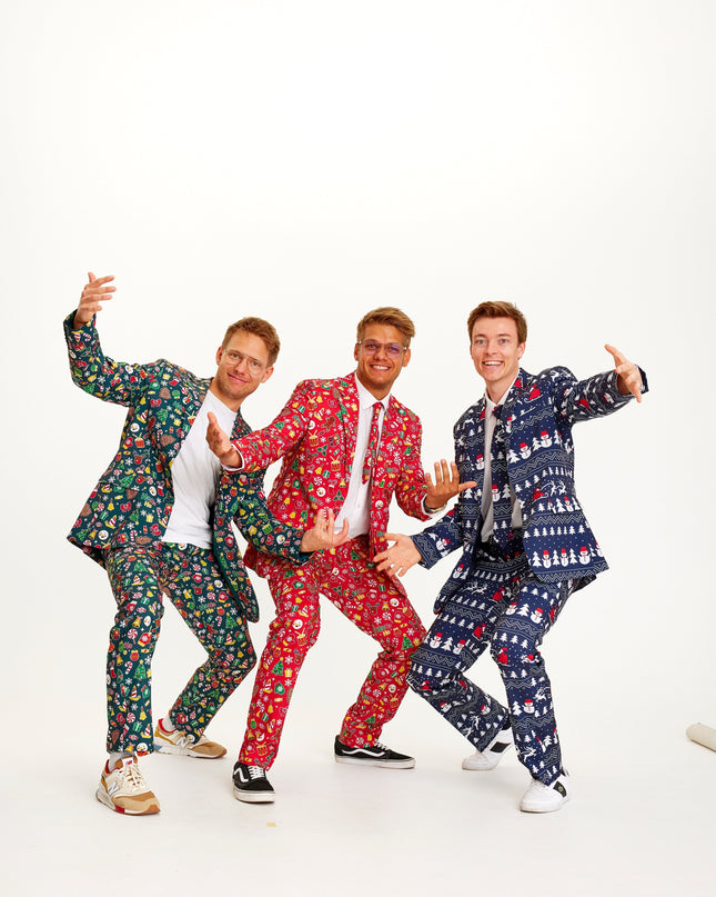 den fantastischen roten Weihnachtsanzug