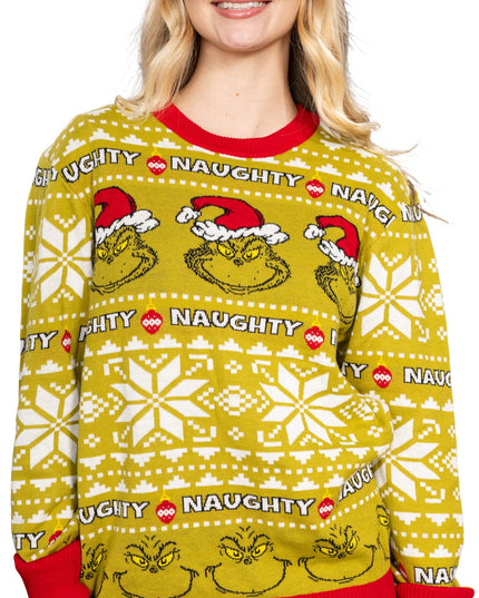 Naughty Grinch Ugly Christmas Sweater