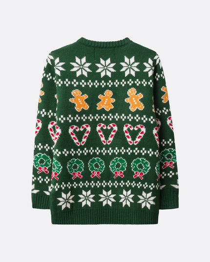 Kids' Family Green Christmas Sweater | Matching Holiday Apparel