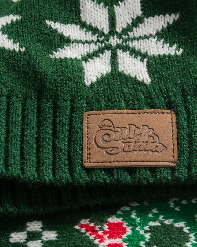 Grüner Weihnachtspullover für Kinder und die ganze Familie