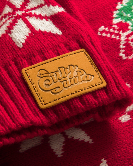 Roter Weihnachtspullover für Kinder und Familien