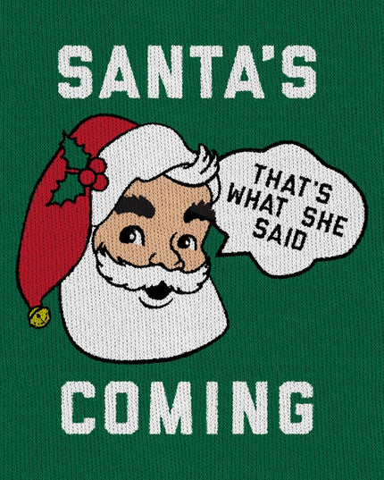 Men's Santa's Coming Ugly Christmas Sweater