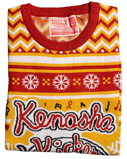 Kenosha Kickers Band Logo Ugly Christmas Sweater