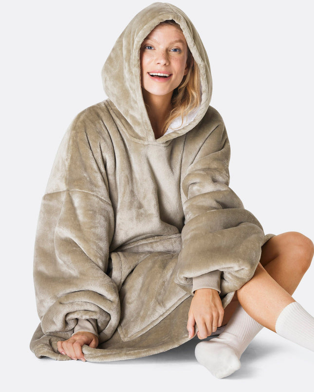 HappyHoodie Khaki für Erwachsene – Vielseitige Loungewear