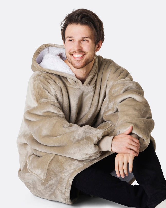 HappyHoodie Khaki für Erwachsene – Vielseitige Loungewear