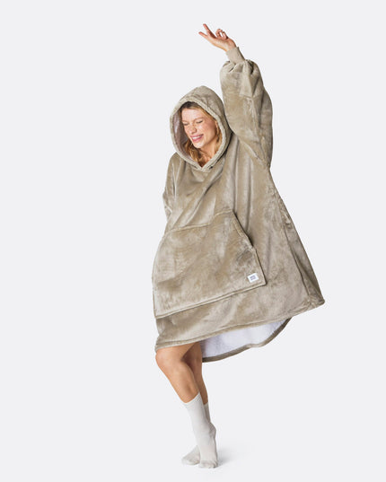 HappyHoodie Khaki für Erwachsene – Vielseitige Loungewear