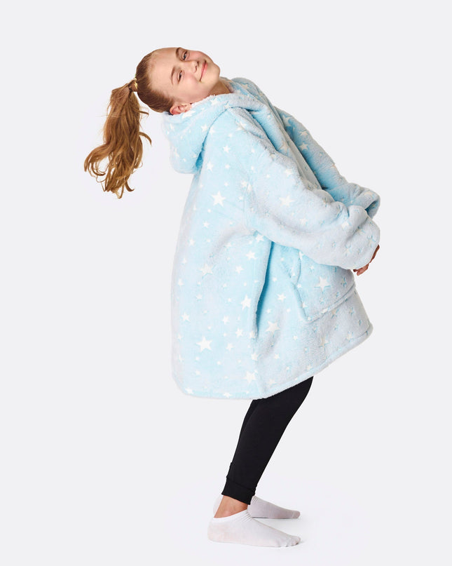 HappyHoodie mit blauen Sternen für Kinder | Bequeme Loungewear für Kinder