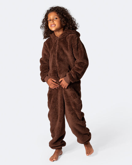 Kids' Brown Teddy Bear Onesie