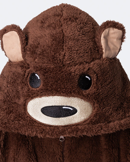 Kids' Brown Teddy Bear Onesie