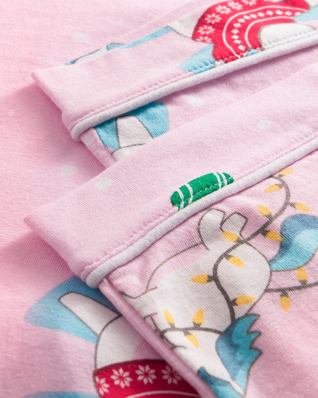 Kids' Unicorn Collared Christmas Pyjamas for Snug Nights