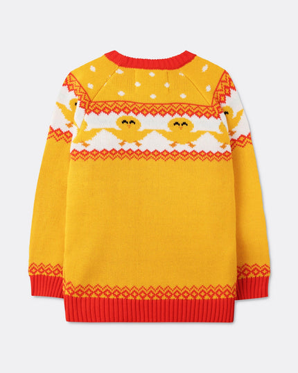 Yellow Easter Sweater for Kids