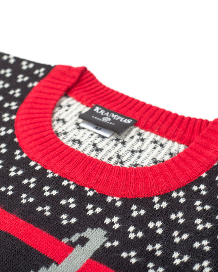 Krampus-Strickpullover für Damen – Hässlicher Weihnachtspullover