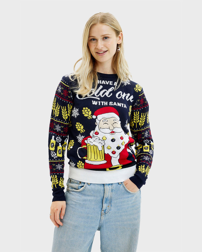Have A Cold One With Santa Sweater for Women