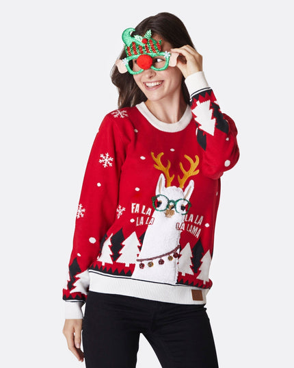 Women's Lama Christmas Sweater