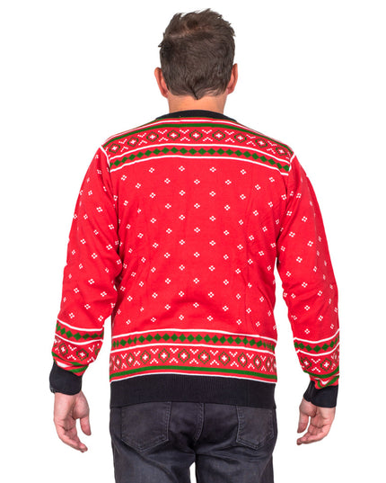 Weihnachtsgeschichte Beinlampe Weihnachtspullover