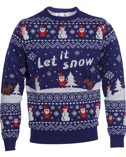 Weihnachtspullover „Let It Snow“ – Festlicher Damen-Stil