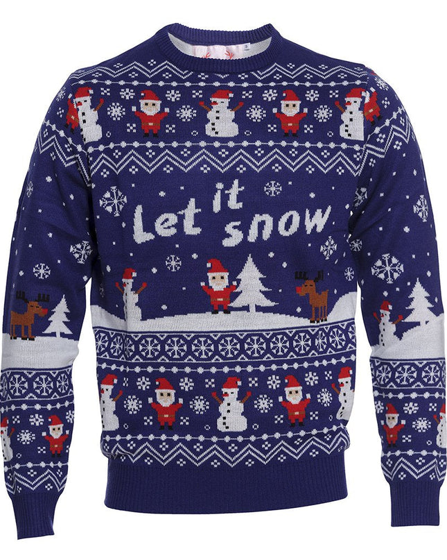 Weihnachtspullover „Let It Snow“ – Festlicher Damen-Stil