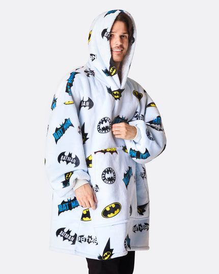 HappyHoodie Hellblaue Batman Edition für Erwachsene