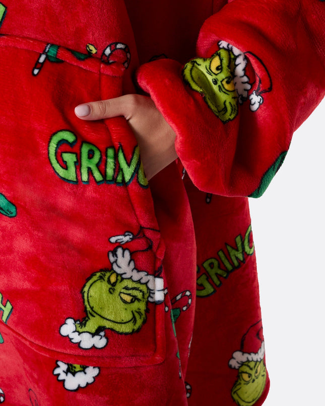 HappyHoodie Grinch Rot für Erwachsene – Festlicher Stil