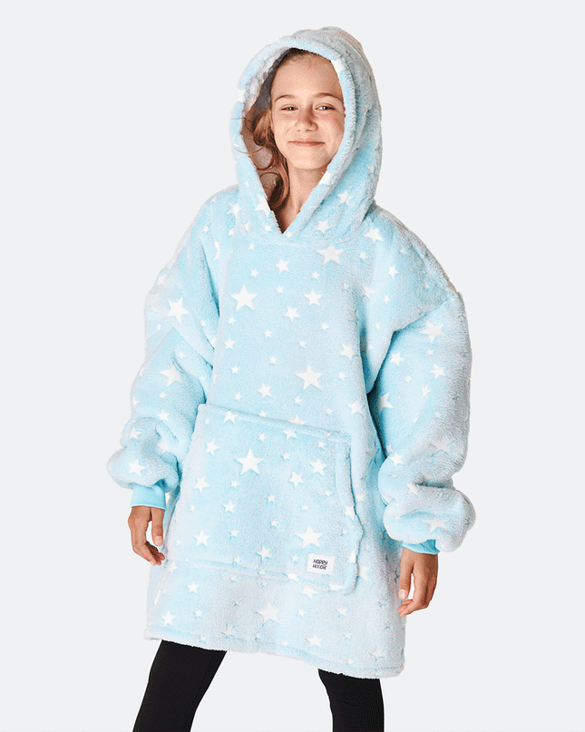 HappyHoodie mit blauen Sternen für Kinder | Bequeme Loungewear für Kinder