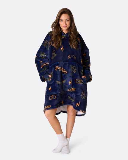 HappyHoodie Harry Potter Blau für Erwachsene - Gemütlicher Stil