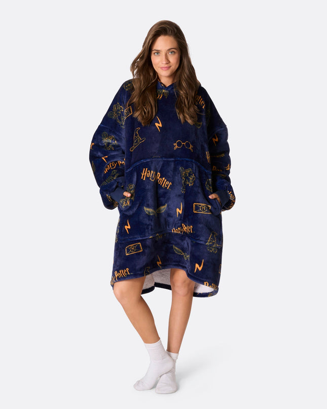 HappyHoodie Harry Potter Blau für Erwachsene - Gemütlicher Stil