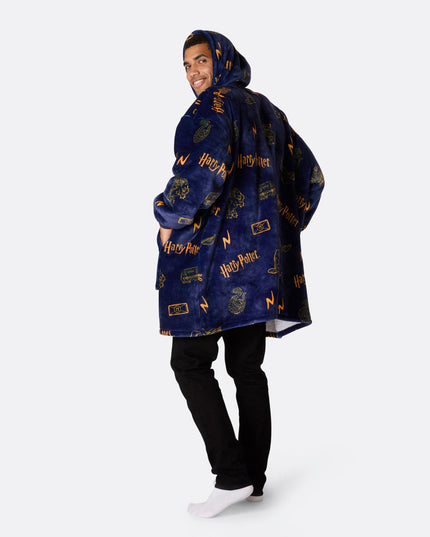 HappyHoodie Harry Potter Blau für Erwachsene - Gemütlicher Stil