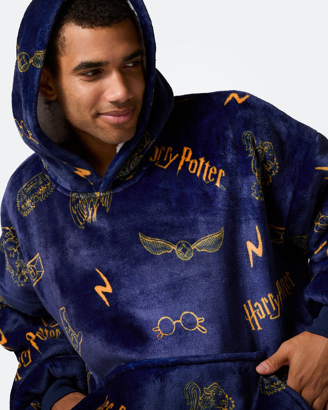 HappyHoodie Harry Potter Blau für Erwachsene - Gemütlicher Stil