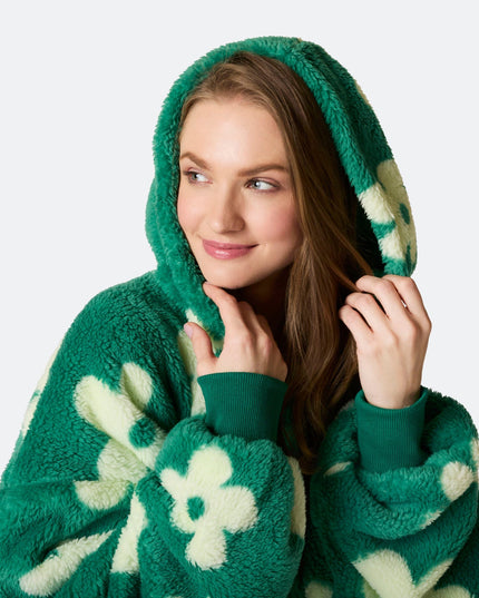 Blumen Grüner Teddy HappyHoodie