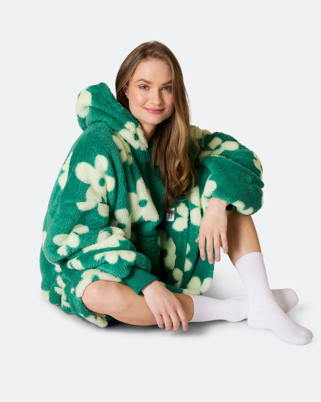 Blumen Grüner Teddy HappyHoodie