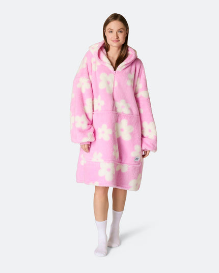 HappyHoodie Blumen-Teddy in Rosa für Damen und Herren