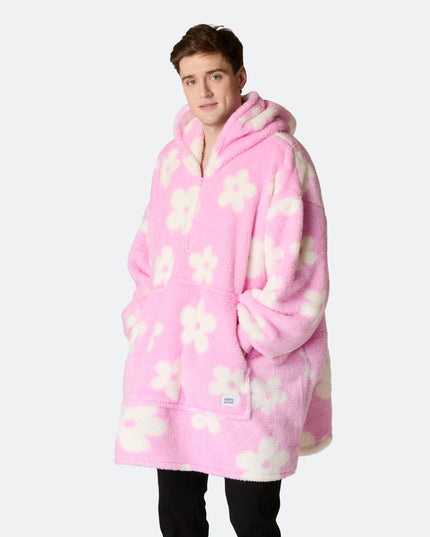 HappyHoodie Blumen-Teddy in Rosa für Damen und Herren