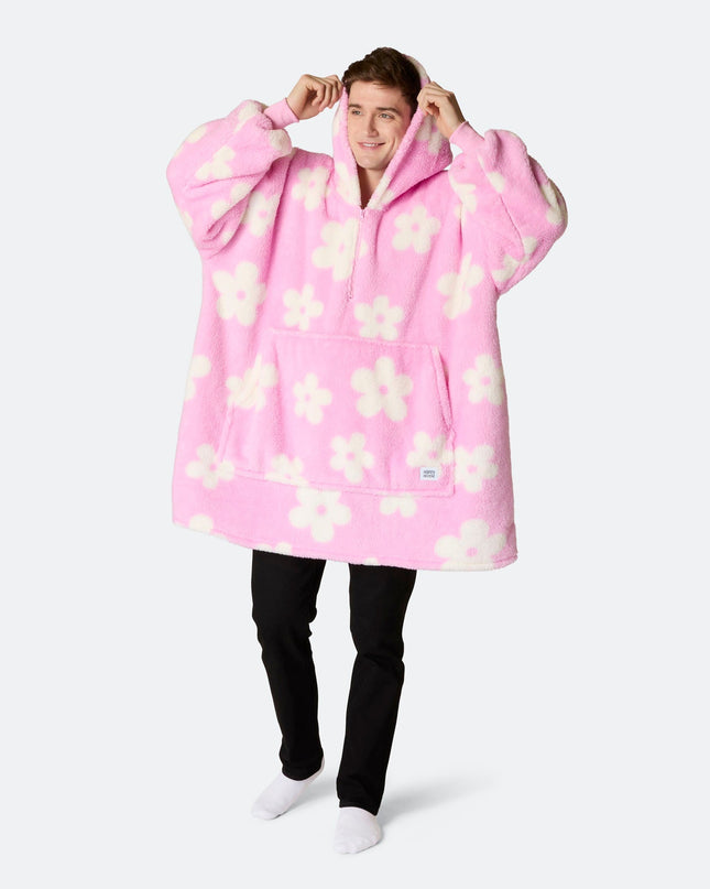 HappyHoodie Blumen-Teddy in Rosa für Damen und Herren