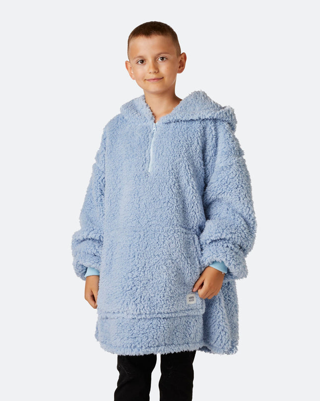 Blauer Sherpa-Hoodie für Kinder | Gemütliche Loungewear für Kinder